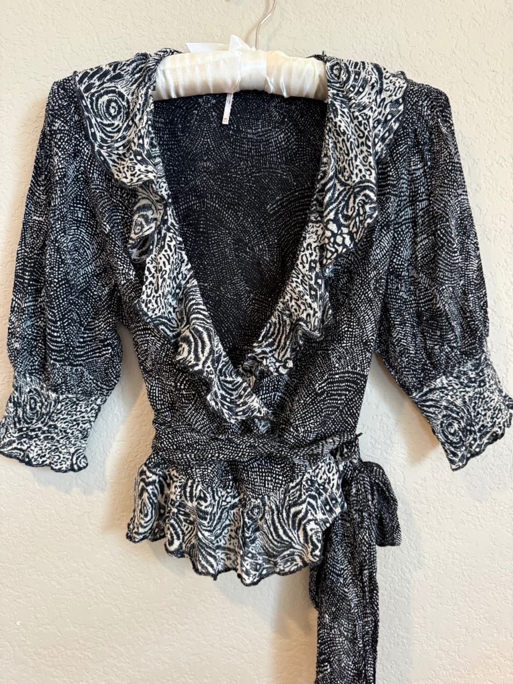 Free People Wrap Blouse